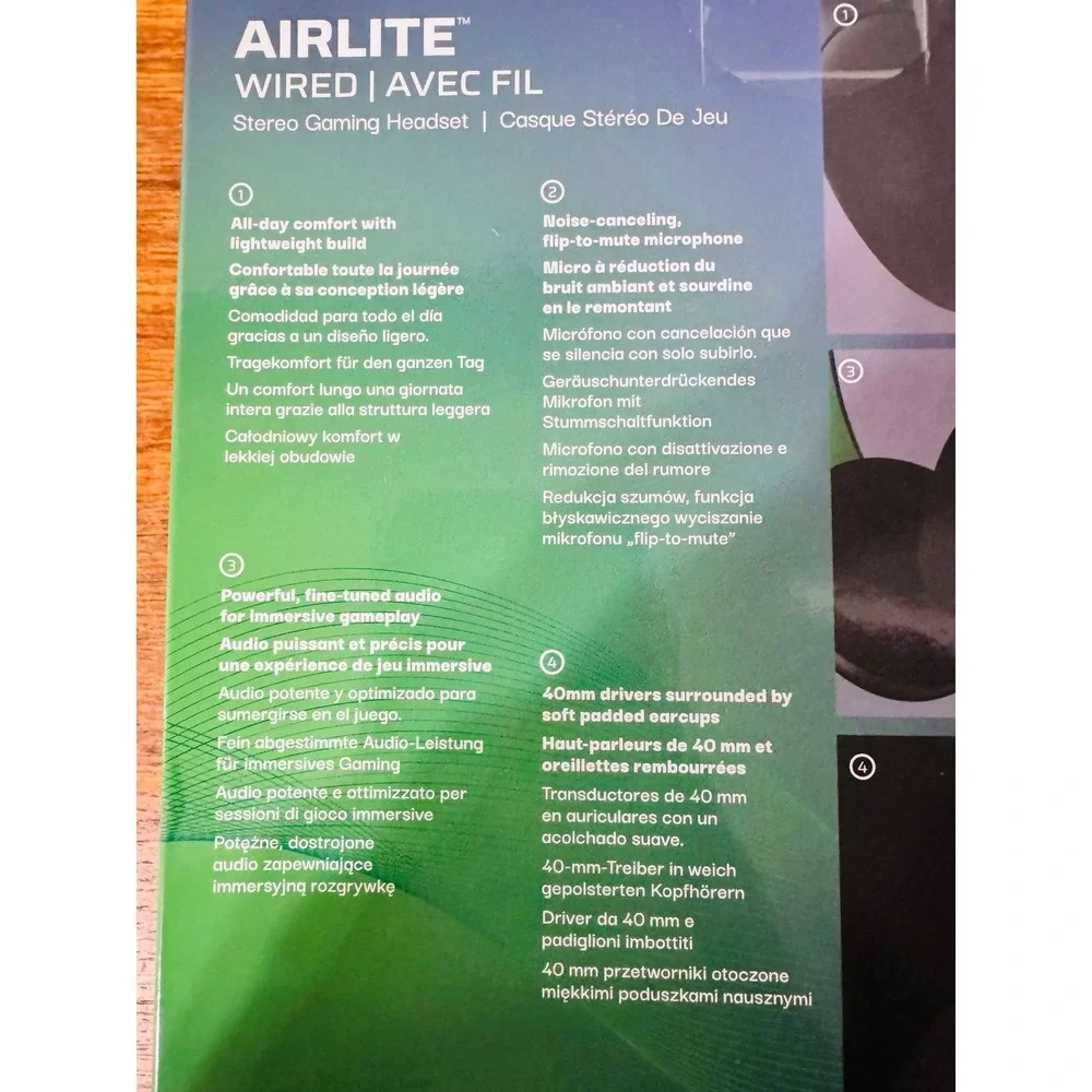 PDP Airlite Wired Stereo Gaming Headset for Xbox Series X|S One PC Green Black
